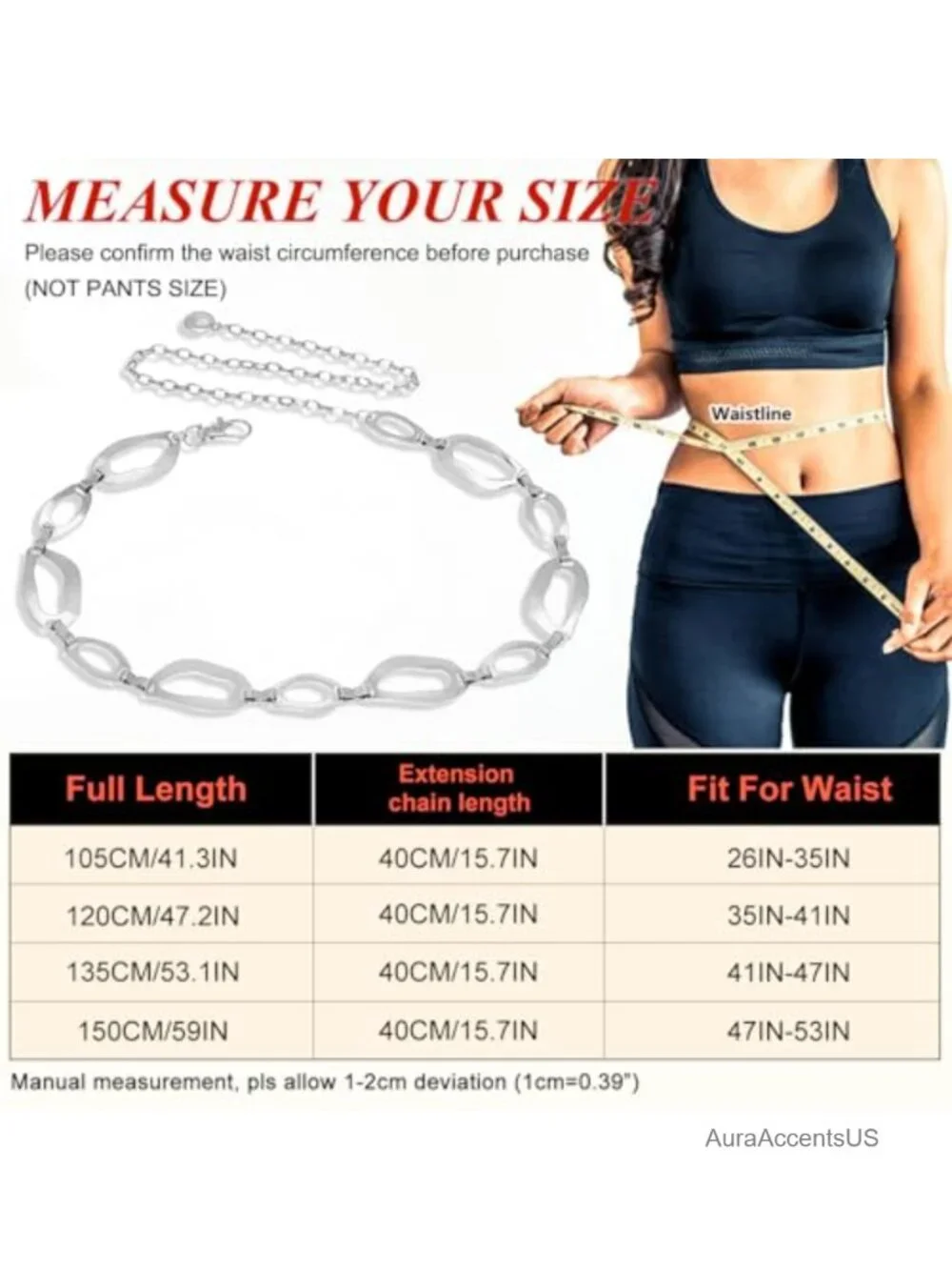 Chunky Alloy Chain Belt for Dresses with Irregular Link Design